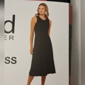 edited By Remi Bader Sleeveless Pleated Midi Dress Size XL